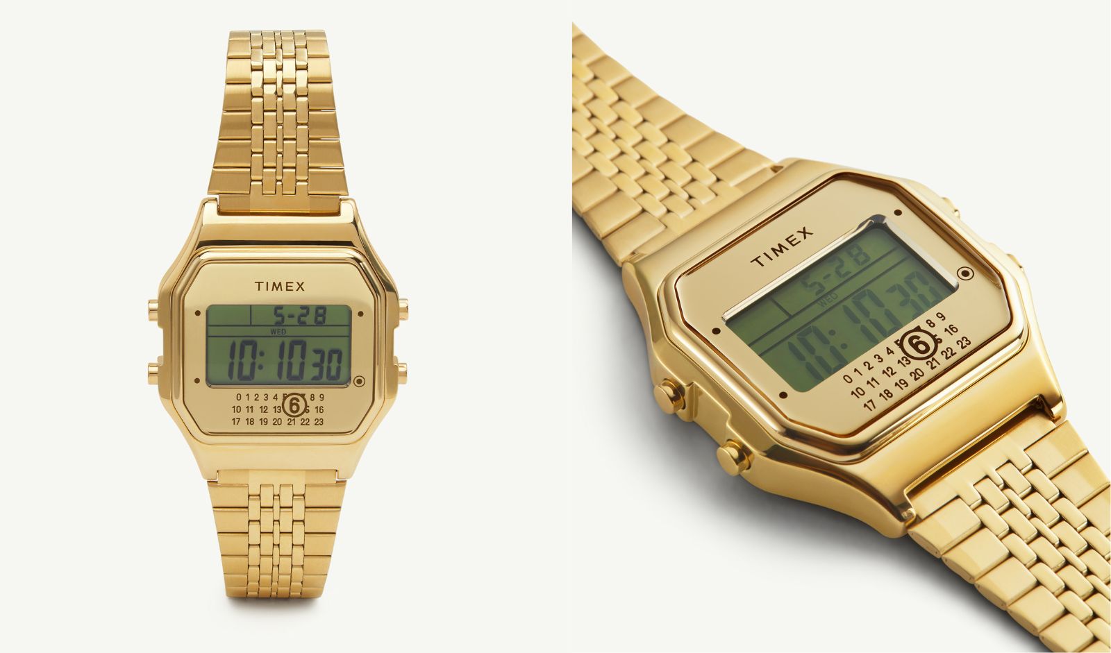 MM6 Maison Margiela x Timex Relaunch T80 Watches in Classic Gold